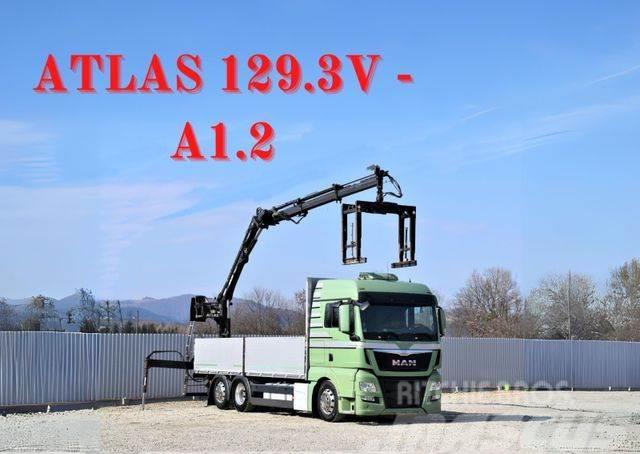 MAN TGX 26.440 Pritsche 6,60 m* ATLAS 129.3V-A1.2 Camioane cu macara