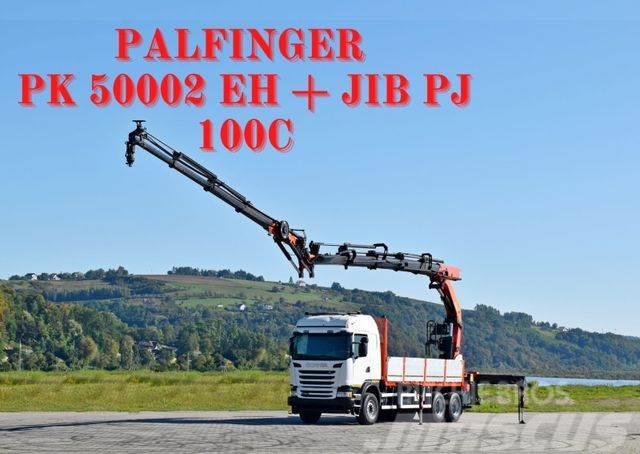 Scania G 490* PK 50002 EH + JIB PJ100C + FUNK /6x4 Camioane cu macara