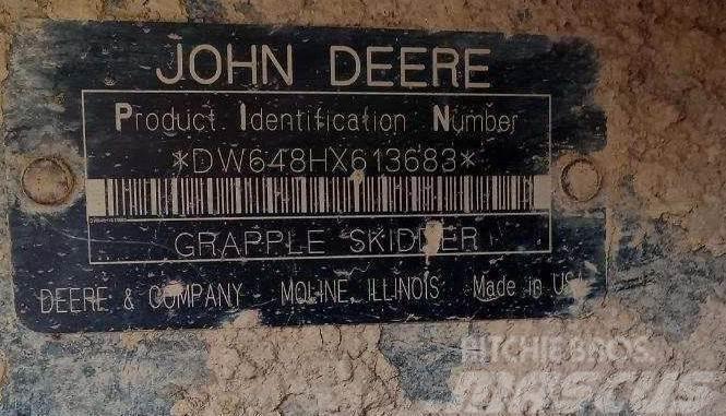 John Deere 648H Utilaje de manevrarea a bustenilor