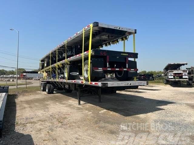  Wade 48' X 102 COMBO FLATBED FIXED SPREAD AXLES A Pick up/Prelata