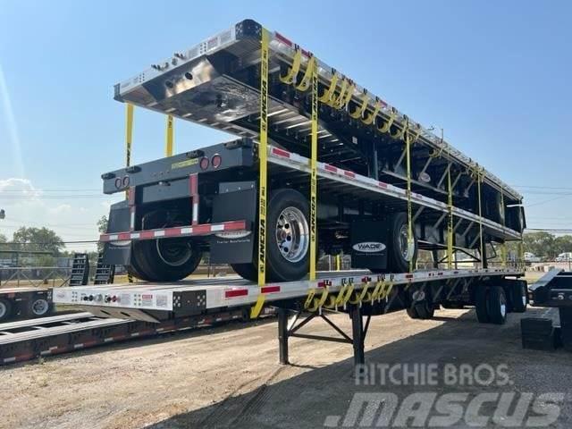 Wade 48' X 102 COMBO FLATBED FIXED SPREAD AXLES A Pick up/Prelata