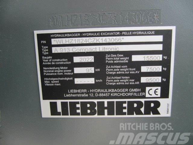 Liebherr A 913 Compact G6.0-D Excavatoare cu roti