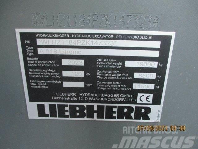 Liebherr A 918 Litronic G6.0-D Excavatoare cu roti