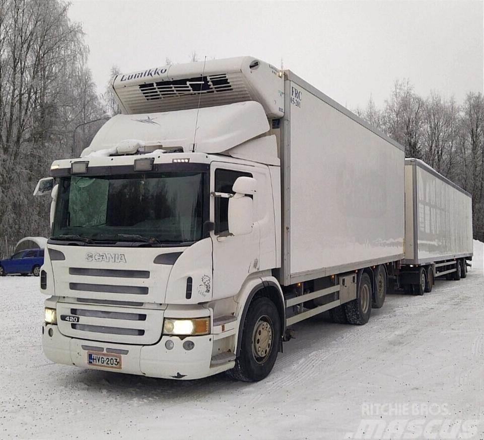 Scania P420 kylmäkoriyhdistelmä 6x2 Camion cu control de temperatura