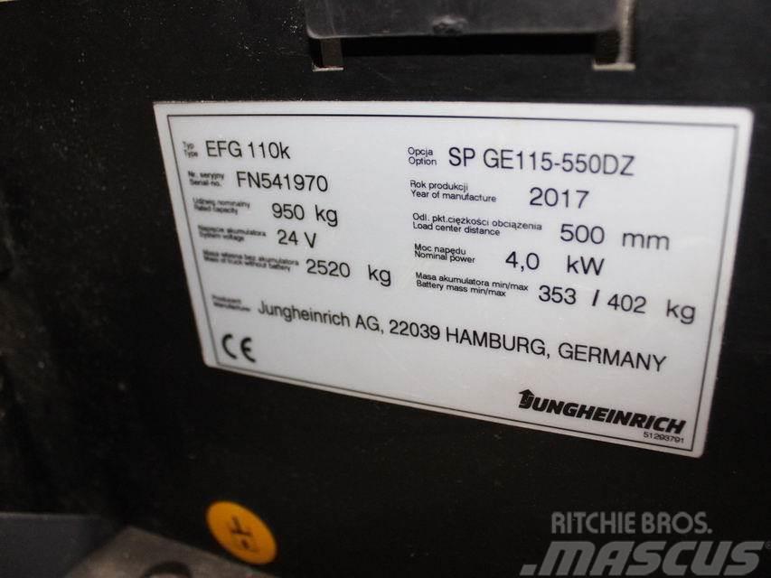 Jungheinrich EFG 110k SP GE115-550DZ Stivuitor electric