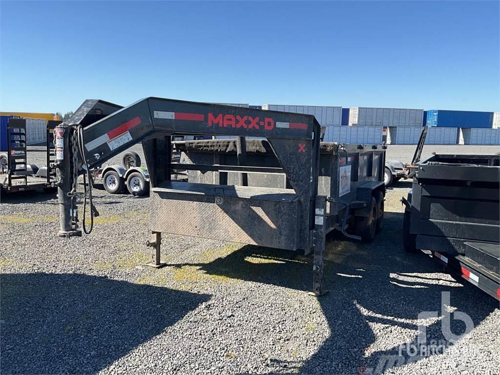  MAXX D 14 ft T/A Gooseneck Dump Remorci transport vehicule