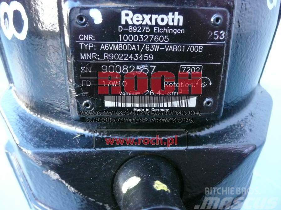 Rexroth A6VM80DA1/63W-VAB01700B 1000327605 Motoare
