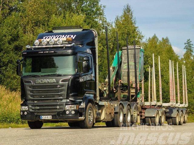 Scania R 730 LB8x4*4HNB+Kesla 2112T+Jyki 5-aks. Camion pentru lemne