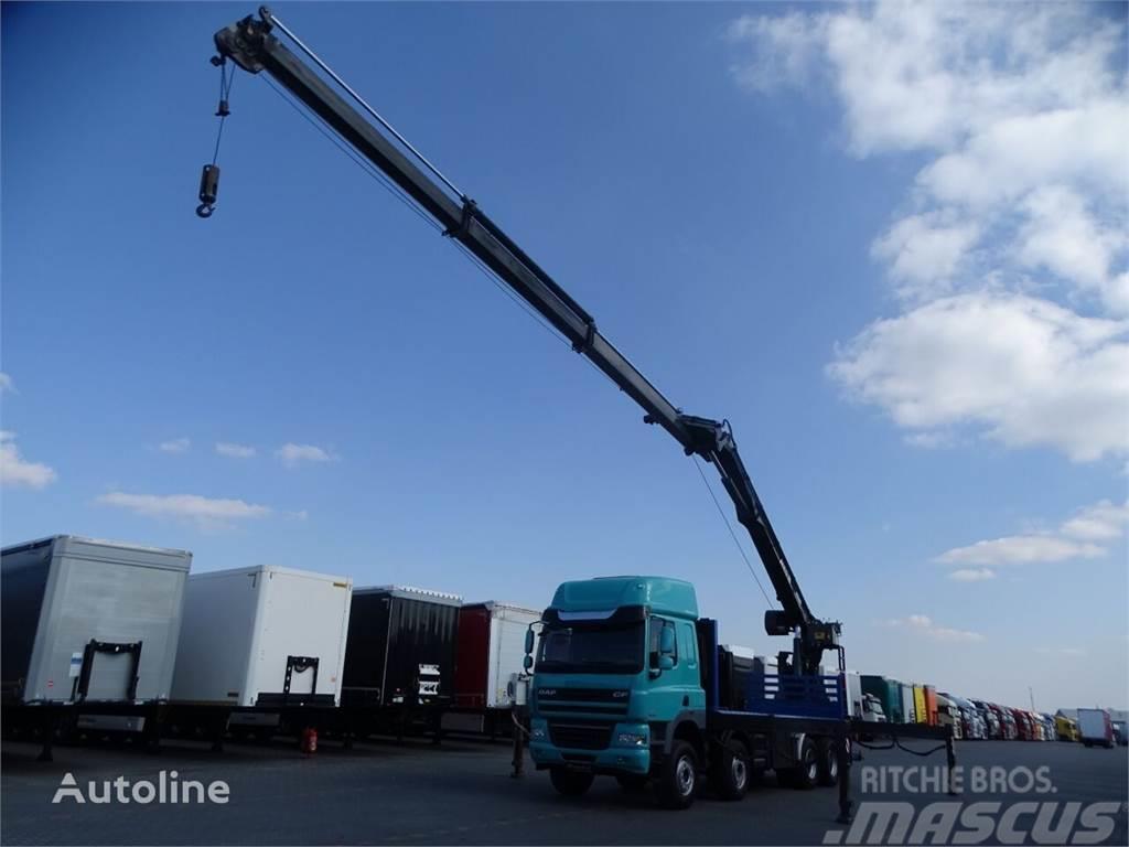 DAF CF 85.460 Crane truck MKG HMK 401 8x4 Transportatoare vehicule