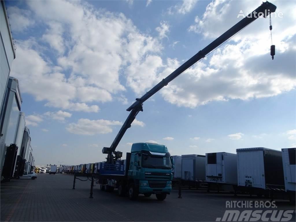 DAF CF 85.460 Crane truck MKG HMK 401 8x4 Transportatoare vehicule