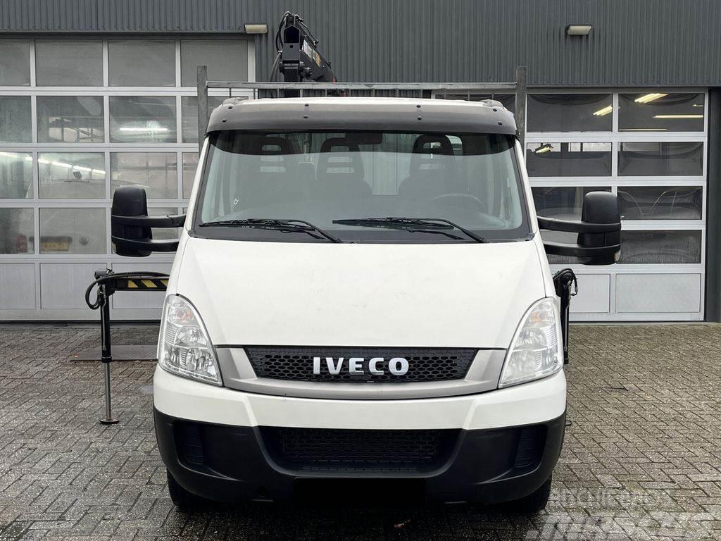 Iveco Daily 40C17 Flatbed + crane - Hiab 026T Camioane platforma/prelata