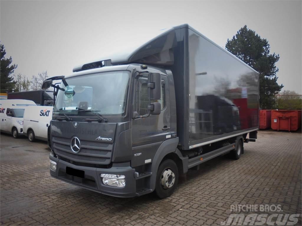 Mercedes-Benz Atego 1021 Koffer + tail lift Autocamioane
