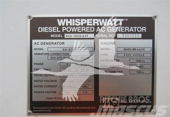 MultiQuip WHISPERWATT DCA70SSIU4F Generatoare pe Gaz