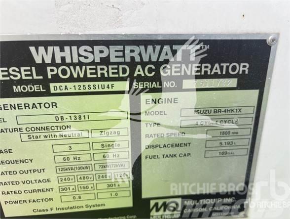 MultiQuip WHISPERWATT DCA125SSIU4F Generatoare pe Gaz