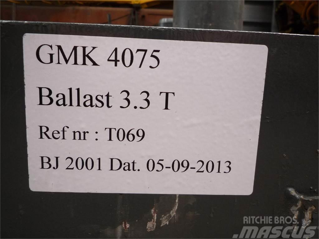 Grove GMK 4075 counterweight 3,3 ton Piese si echipamente pentru macara
