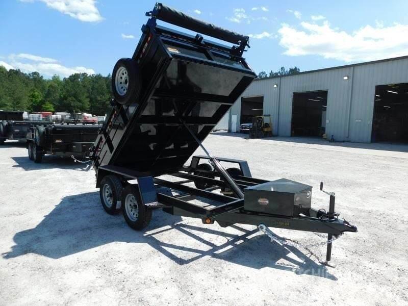  Covered Wagon Trailers 6x10 Dump with Tarp Remorci basculante