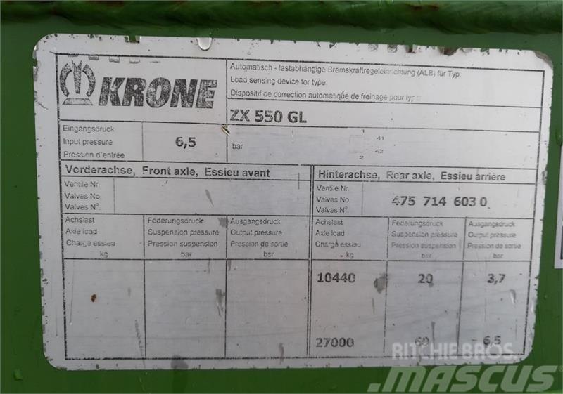 Krone ZX 550 GL Remorci cu scop general