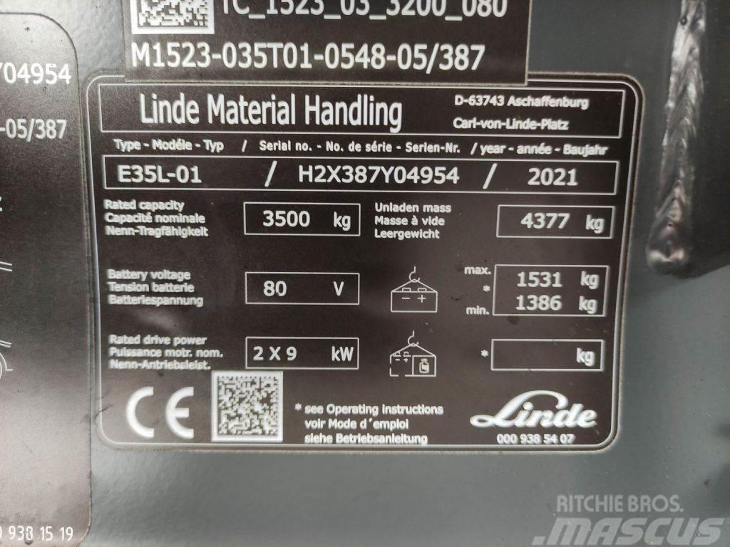 Linde E35L-01-387 Stivuitor electric