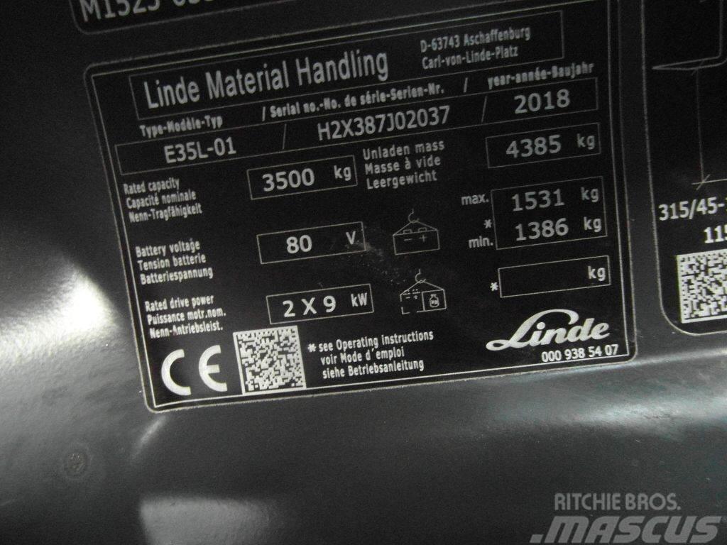 Linde E35L-387-01 Stivuitor electric