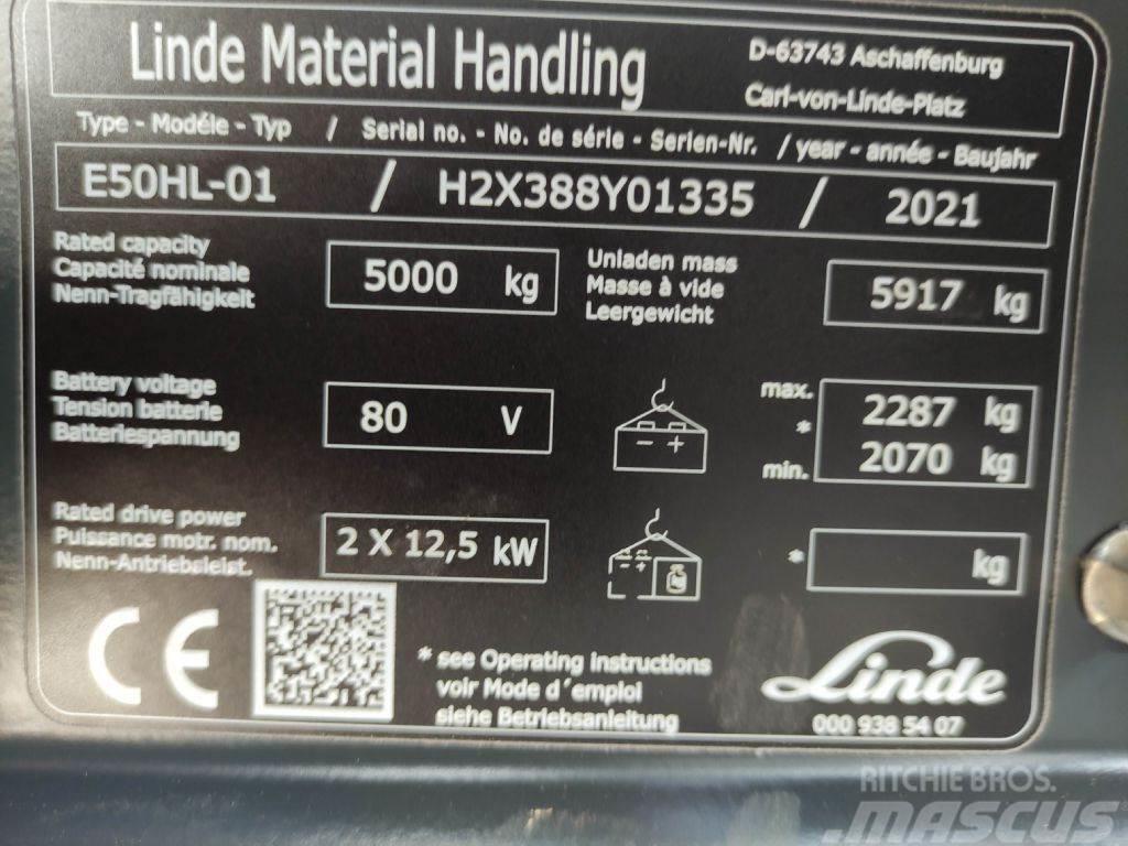Linde E50HL-01-388 Stivuitor electric
