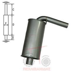 Agco spare part - exhaust system - muffler