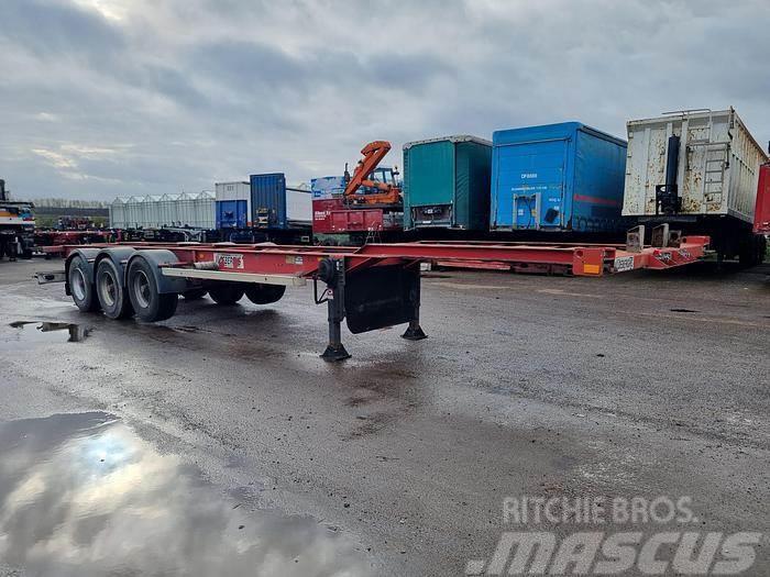 Desot 3 AXLE LIGHT WEIGHT 40 FT CONTAINER CHASSIS BPW DR Camion cu semi-remorca cu incarcator