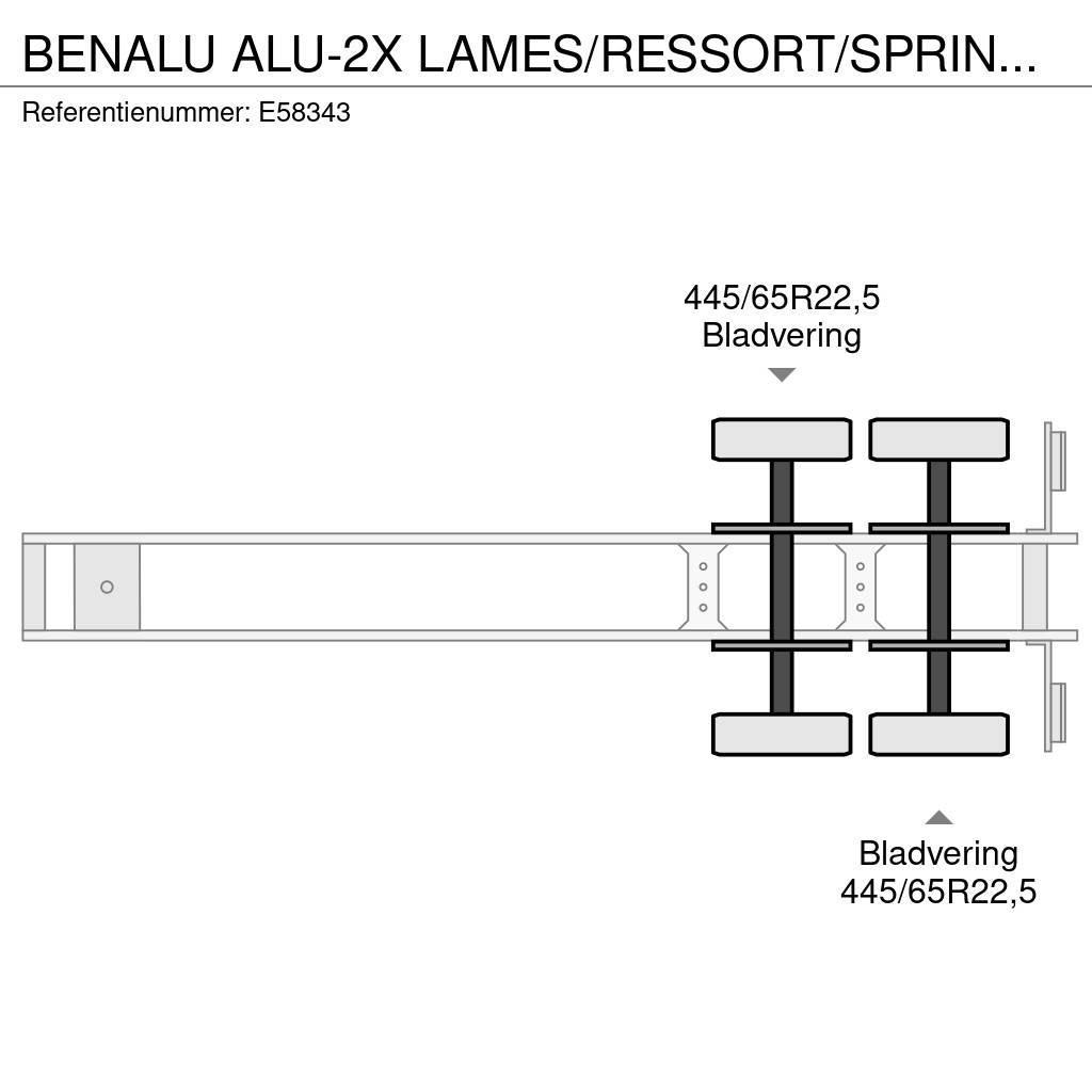 Benalu ALU-2X LAMES/RESSORT/SPRING/BLAD Semi-remorca Basculanta