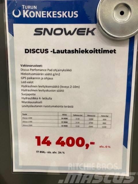 Snowek Discus 1200 Lautashiekoitin 2-10m Dispersare nisip si sare