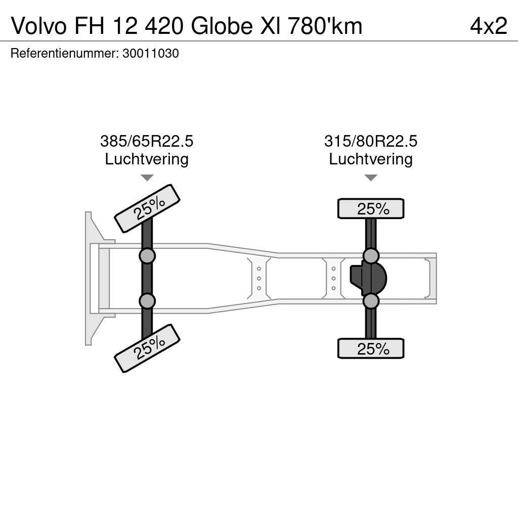 Volvo FH 12 420 Globe Xl 780'km Autotractoare