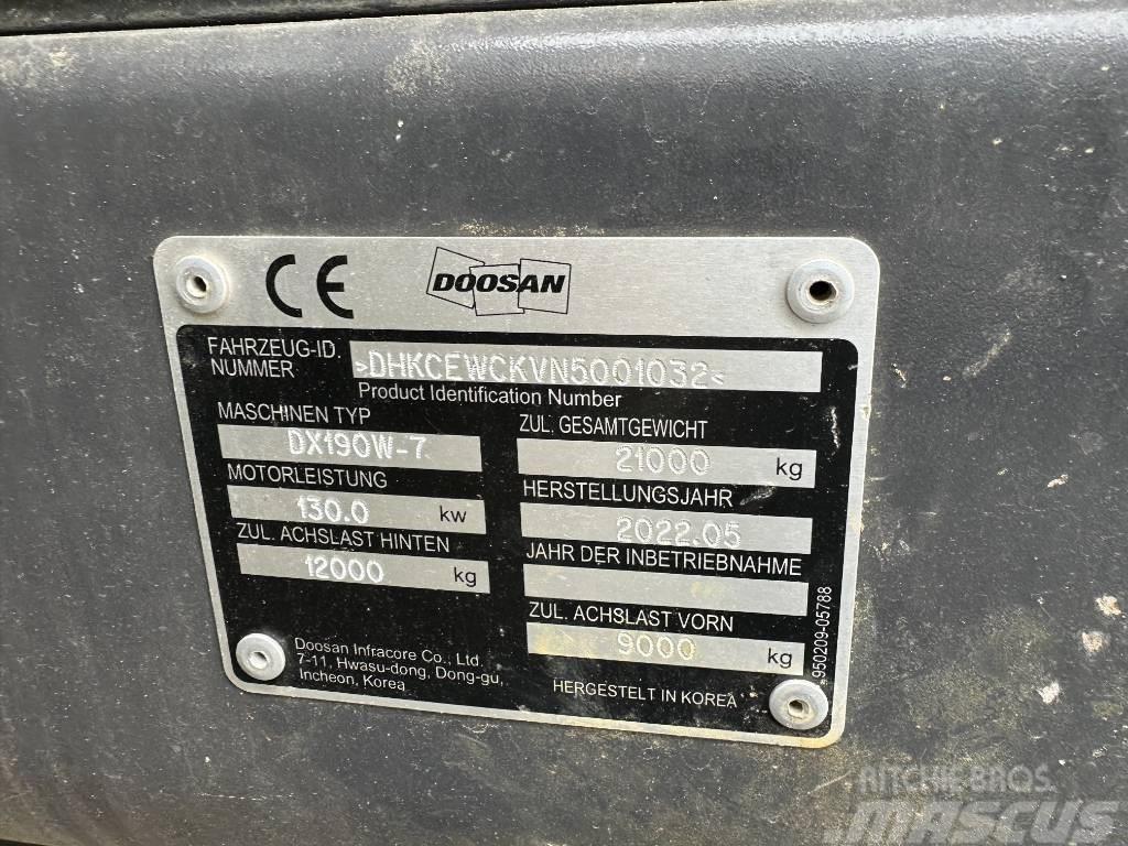 Doosan DX 190 W-7 Excavatoare cu roti