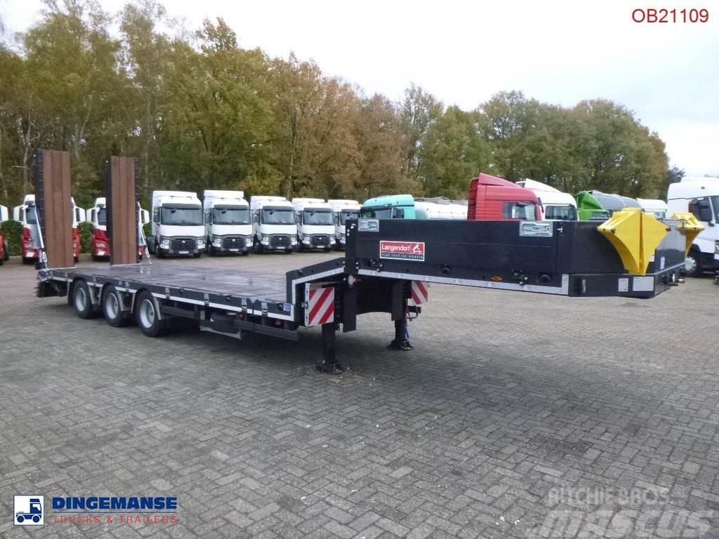 Langendorf 3-axle semi-lowbed trailer 48T ext. 13.5 m + ramps Semi-remorca agabaritica