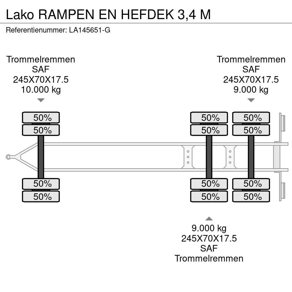 Lako RAMPEN EN HEFDEK 3,4 M Incarcator agabaritic