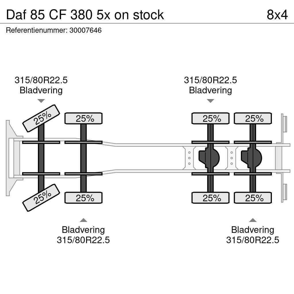 DAF 85 CF 380 5x on stock Camion vidanje