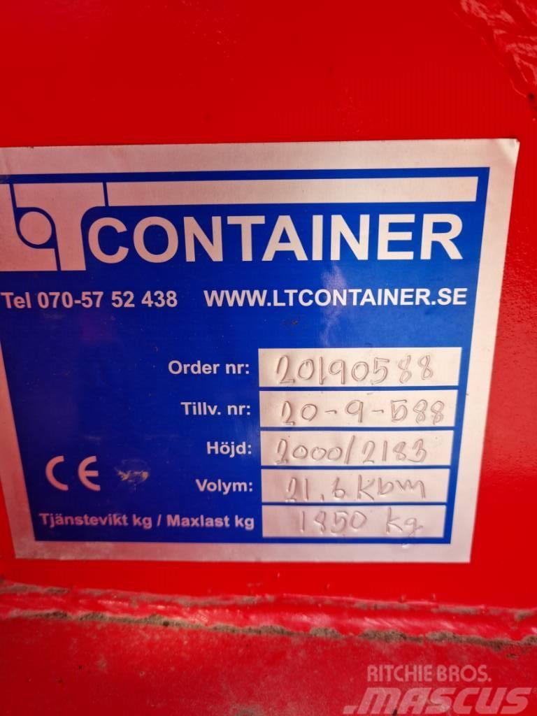 LT Spannmålscontainer 21,6 kubik, Rullkapell Containere speciale