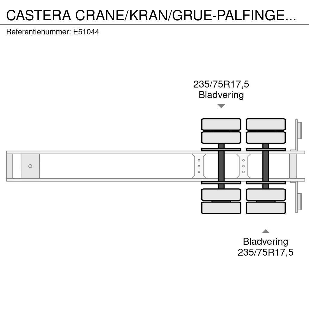 Castera CRANE/KRAN/GRUE-PALFINGER 22002 (2xHydr.) Semi-remorca agabaritica