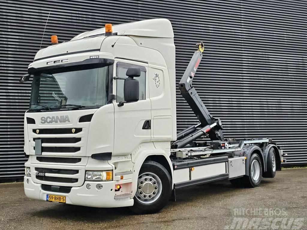 Scania R450 6x2*4 / EURO 6 / HOOKLIFT / ABROLKIPPER Camion cu carlig de ridicare