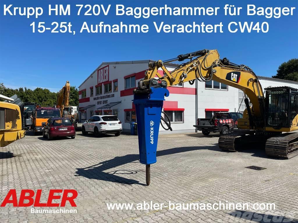 Krupp HM 720 V Abbruchhammer für Bagger 15-25t Excavatoare de demolare