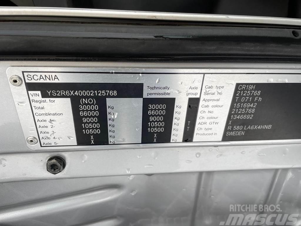 Scania R580 6x4 EURO 6 + RETARDER + UNDERBODY PLOW Autobasculanta