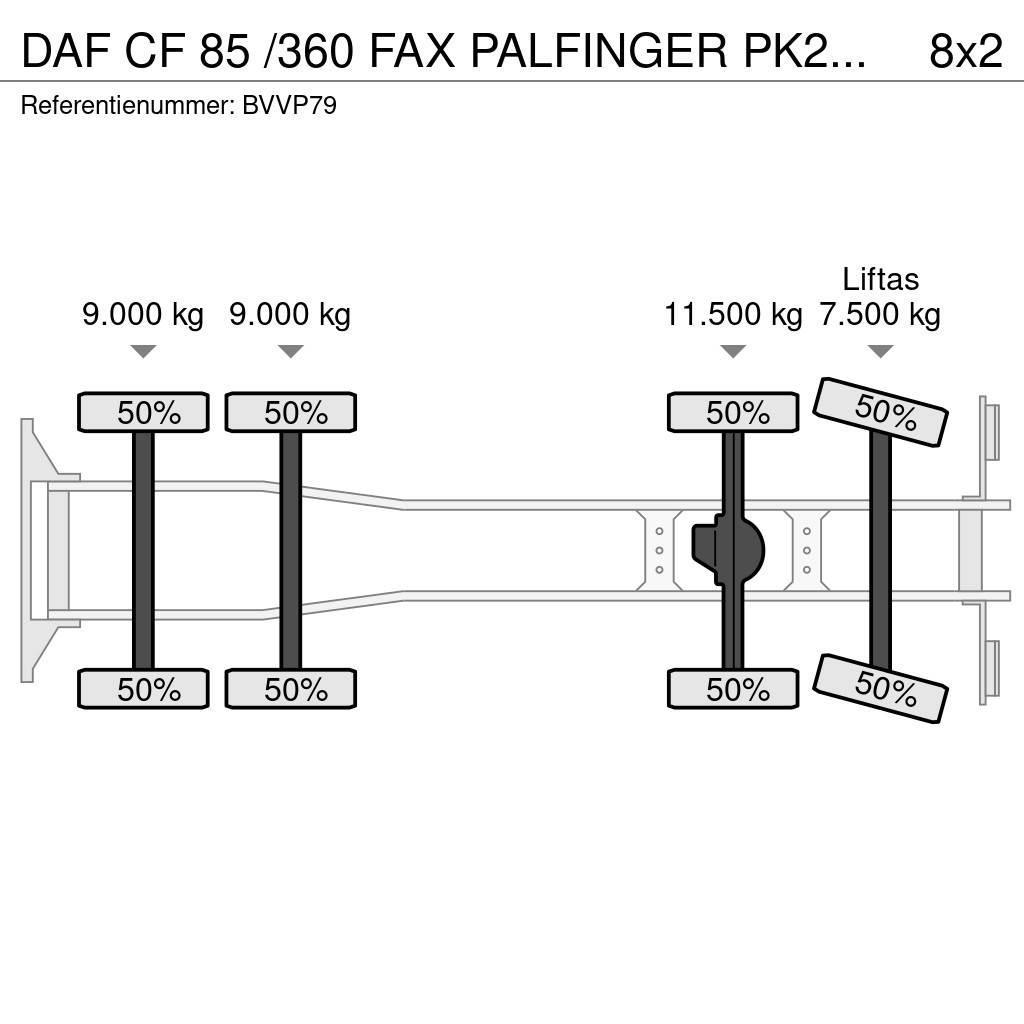 DAF CF 85 /360 FAX PALFINGER PK27002!!HOOGWERKER/SKYWO Macara pentru orice teren