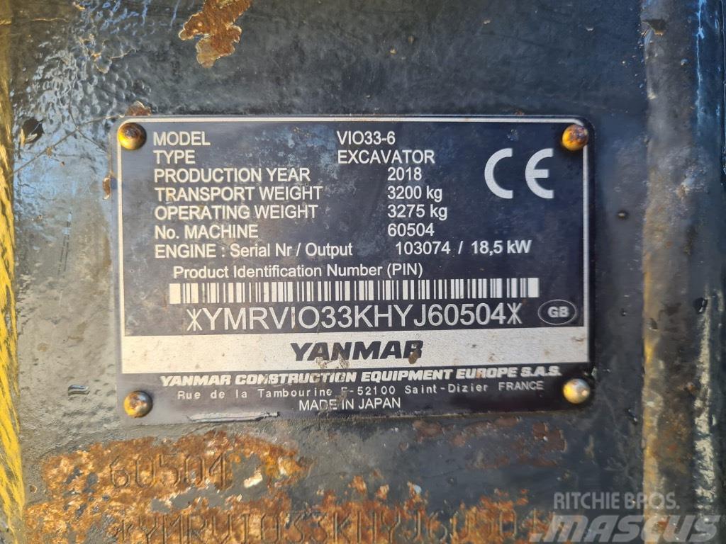 Yanmar VIO33-6 Mini excavatoare < 7t