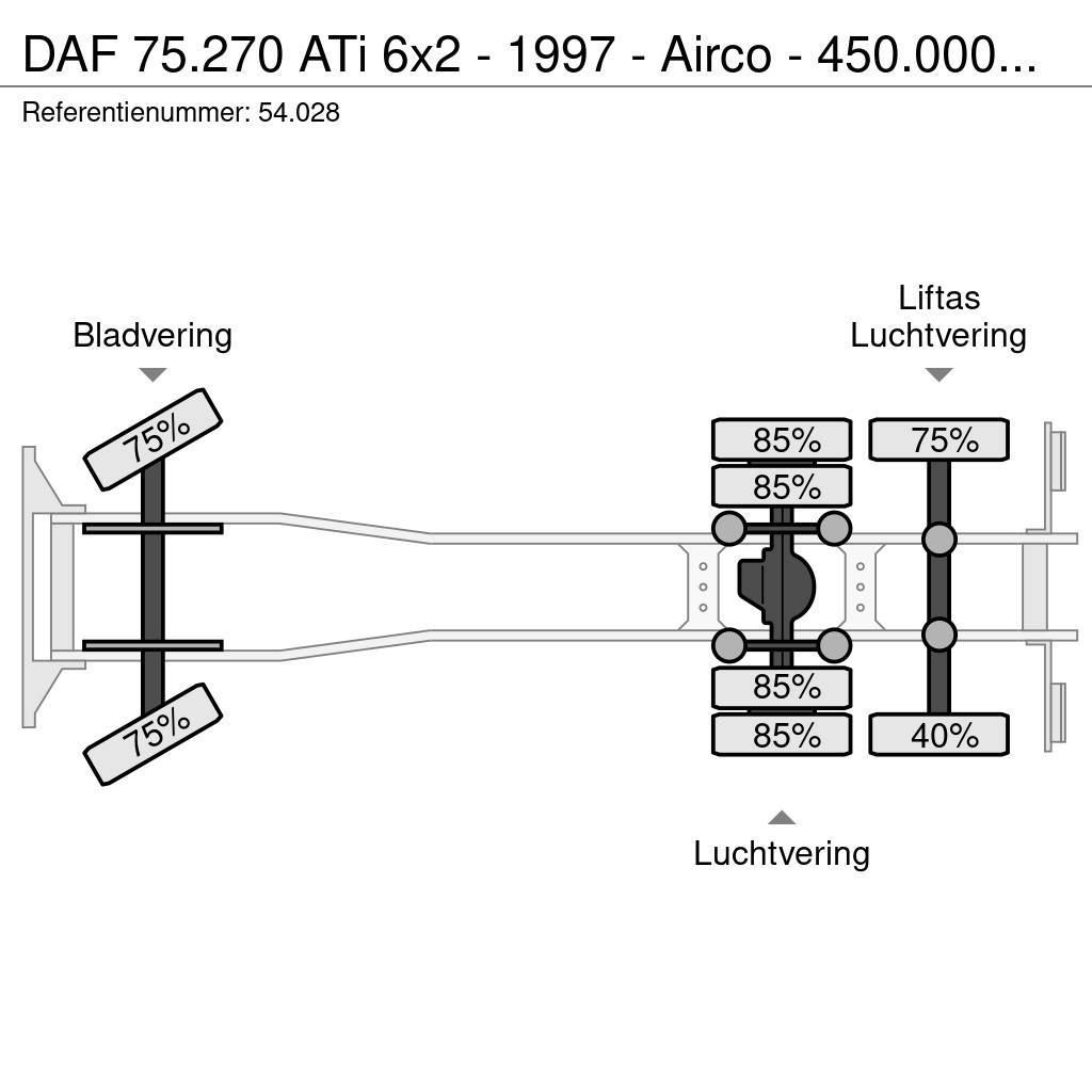 DAF 75.270 ATi 6x2 - 1997 - Airco - 450.000km - Unique Camion cu prelata