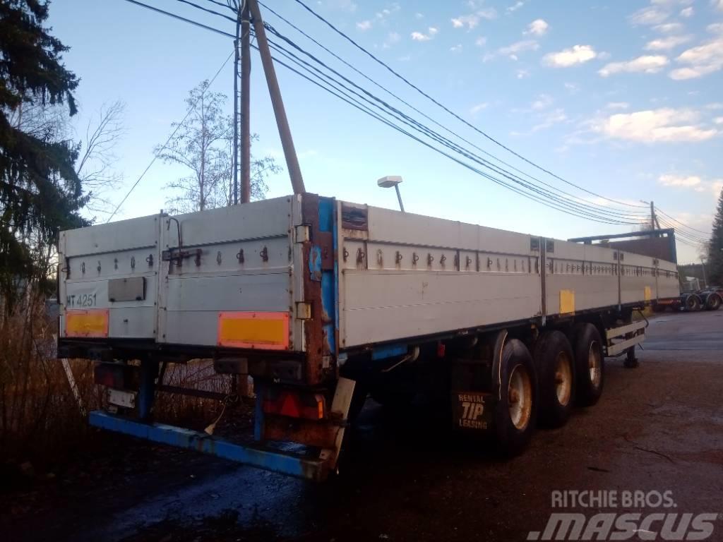Närko alumiinilaidat Flatbed/Dropside semi-trailers