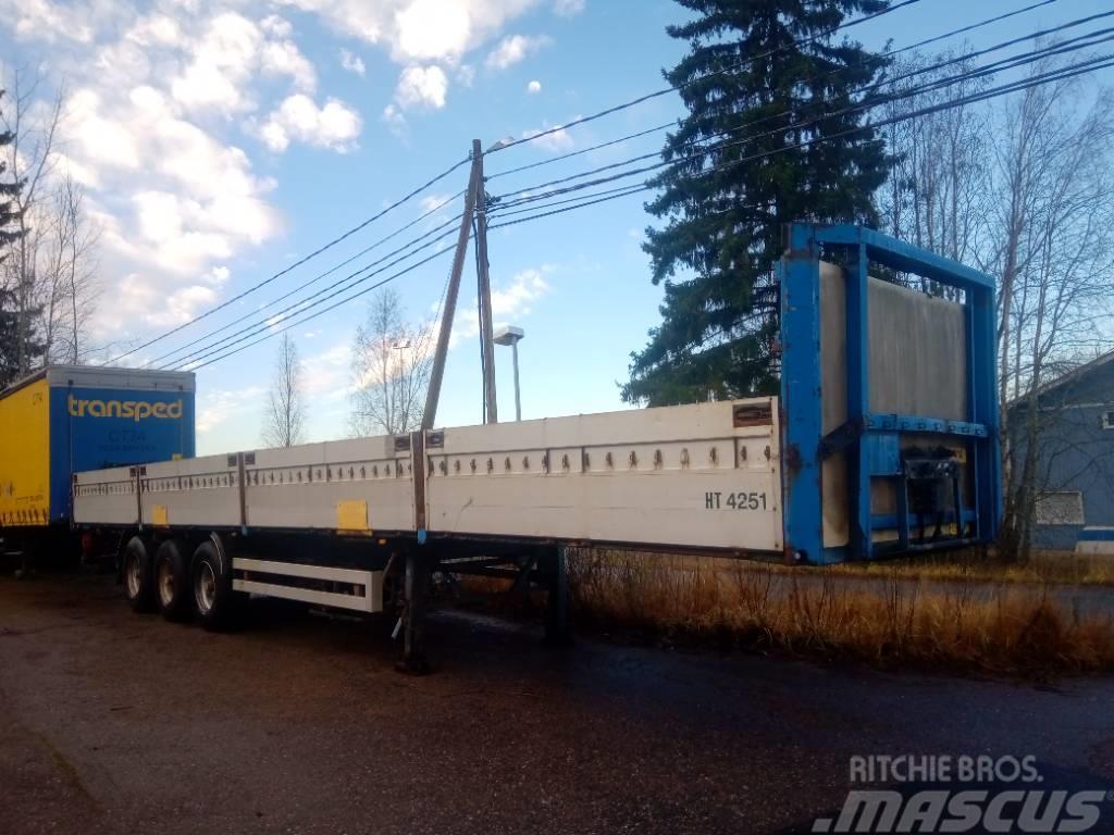 Närko alumiinilaidat Flatbed/Dropside semi-trailers