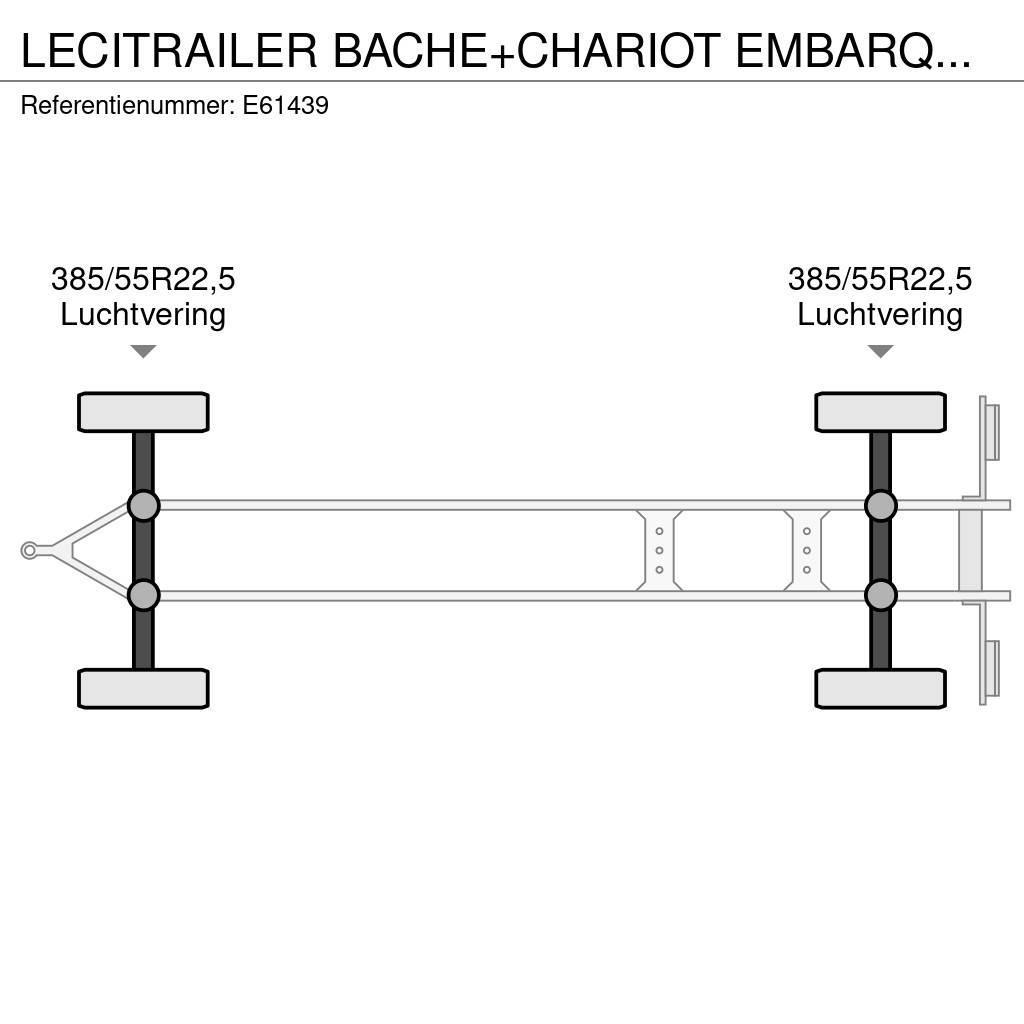 Lecitrailer BACHE+CHARIOT EMBARQUER/KOOIAAP Remorca cu prelata