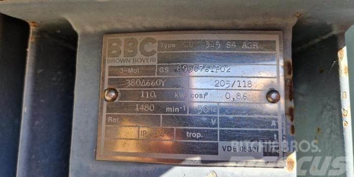 BBC Brown Boveri 110kW Elektromotor Motoare