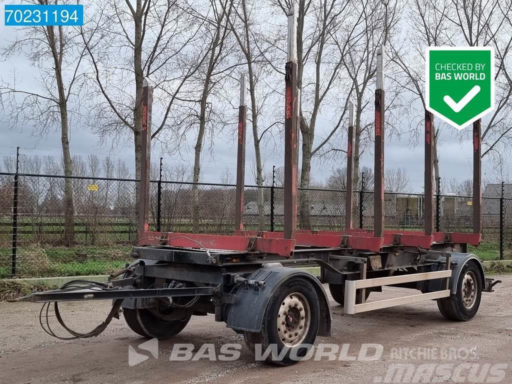  Pavic HTA 18 2 axles Holztransport Wood SAF Remorci pentru lemn