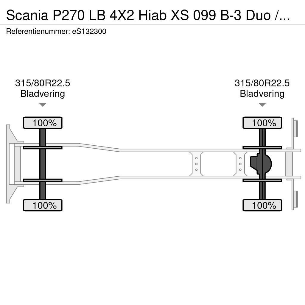 Scania P270 LB 4X2 Hiab XS 099 B-3 Duo / NEW/UNUSED Macara pentru orice teren
