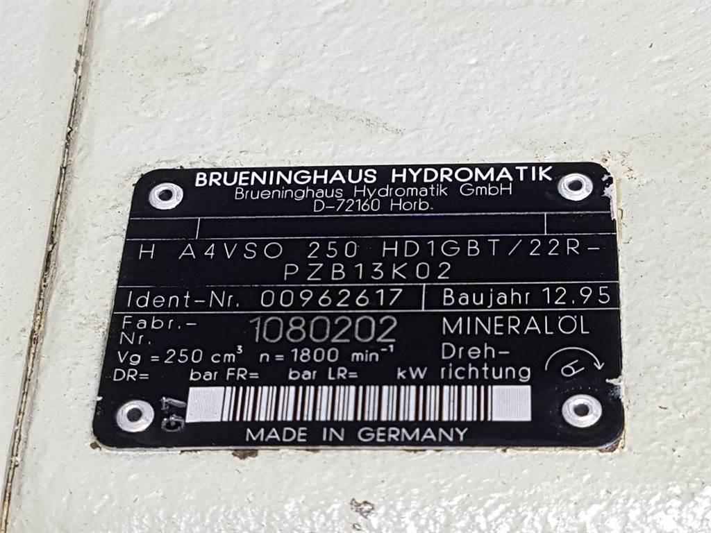 Brueninghaus Hydromatik H A4VSO250HD1GBT/22R - R910962617 - Drive pump Hidraulice