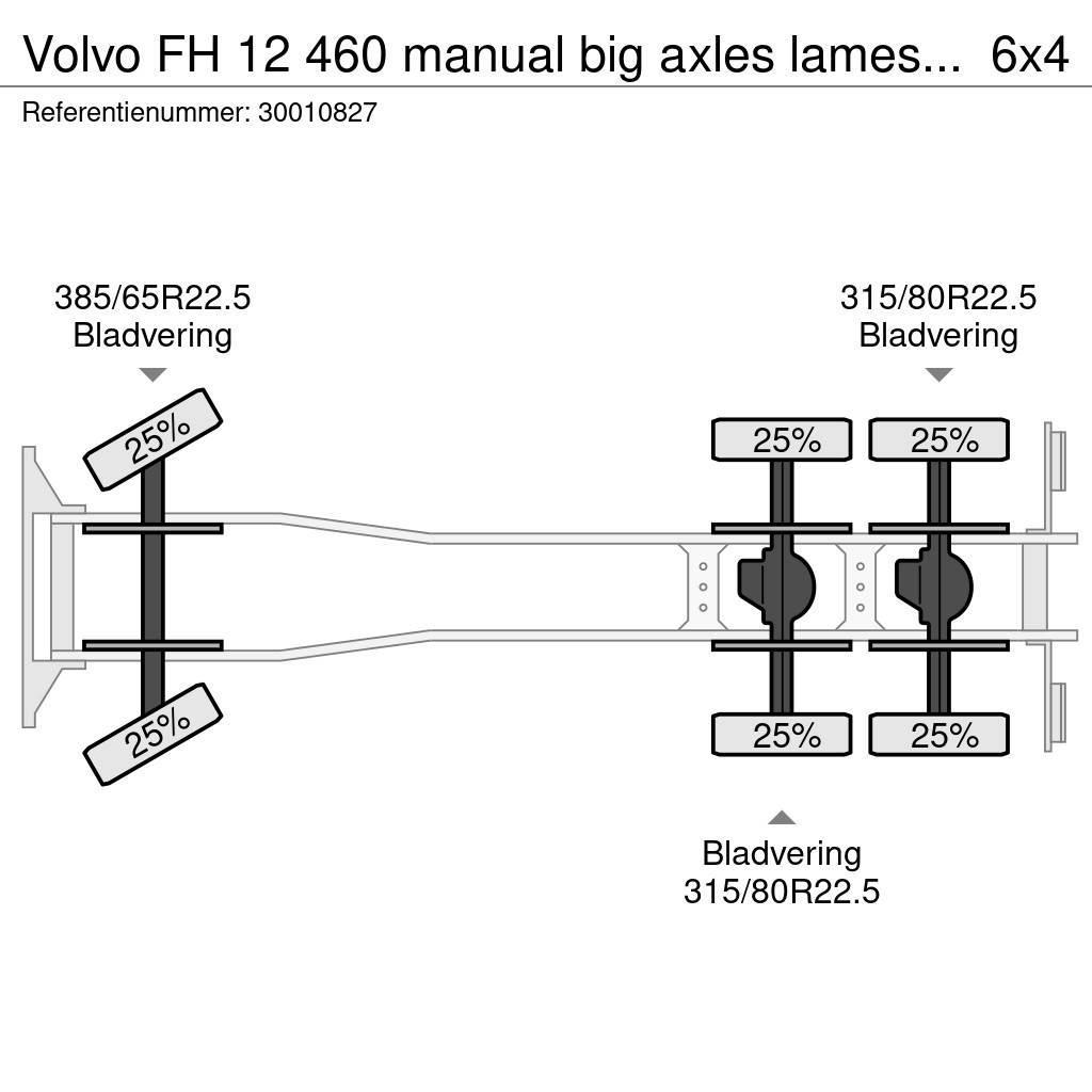 Volvo FH 12 460 manual big axles lames steel Camioane platforma/prelata