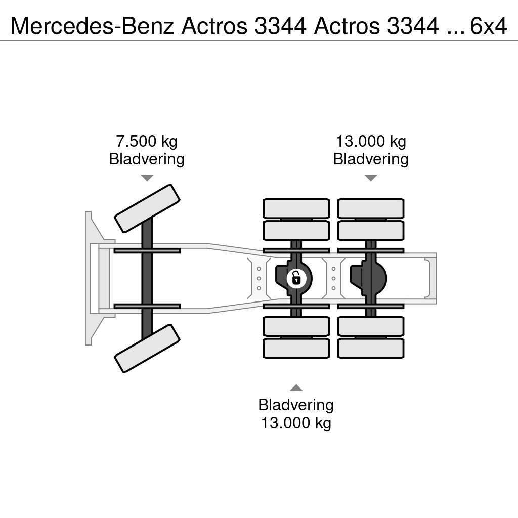 Mercedes-Benz Actros 3344 Actros 3344 Kipphydraulik 6x4 33Ton Autotractoare